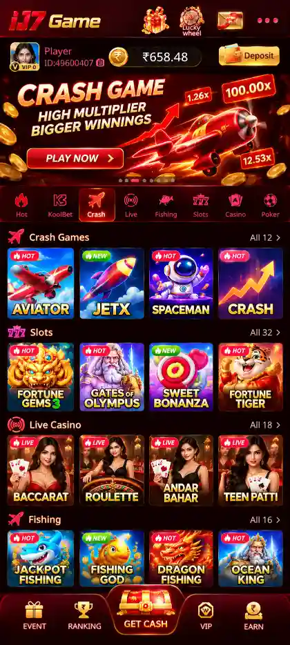 IJ7 Game deposit payment and bonus options