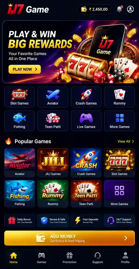 IJ7 Game available titles and featured online games